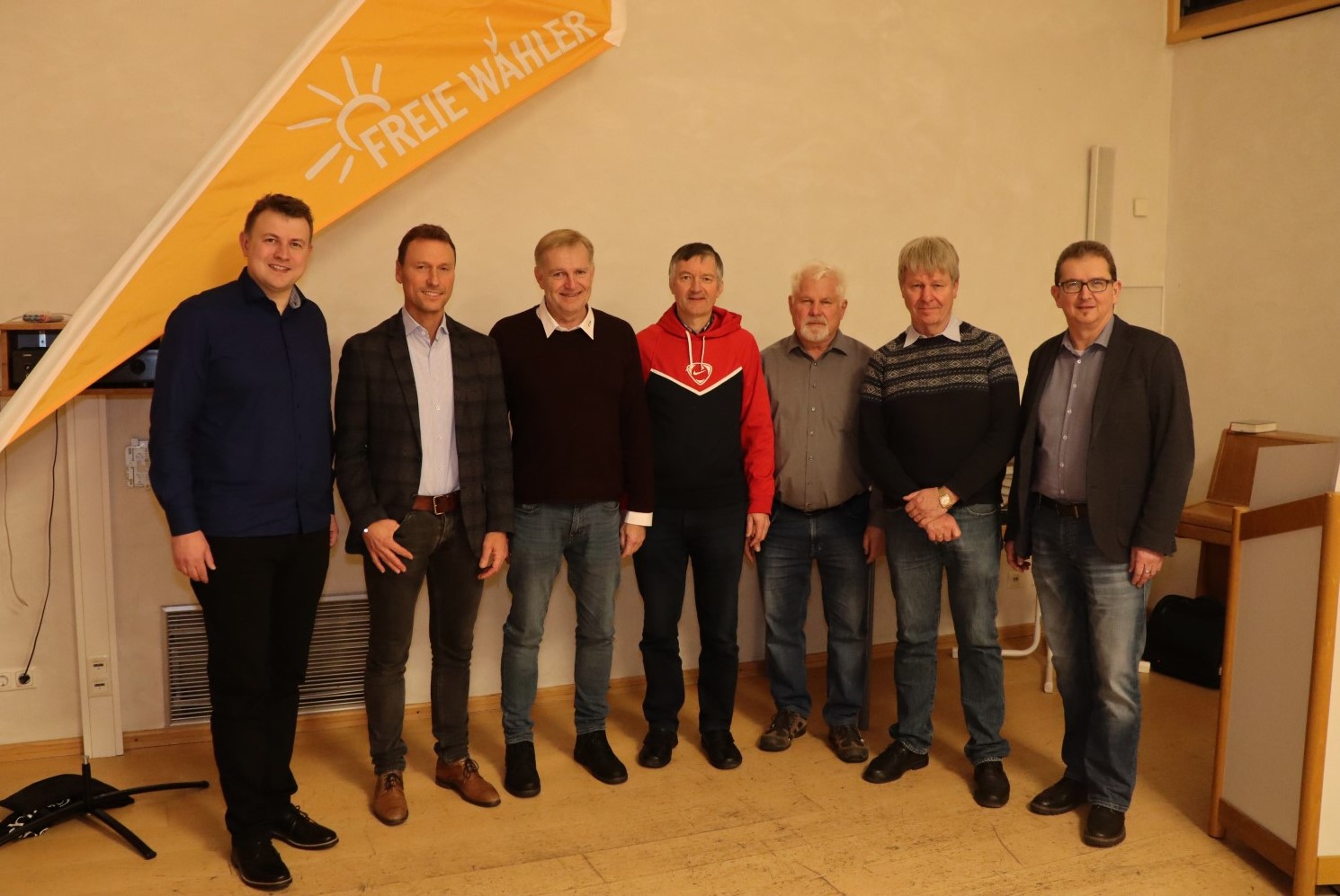 Foto: René Wehnert; Gruppenbild mit (v.l.n.r.) Steffen Schmidt, Thomas Vogel, Axel Rogner, René Wehnert, Wolfgang Schoepe, Dr. phil. Manfred Welker, Dr. Christian Schaufler