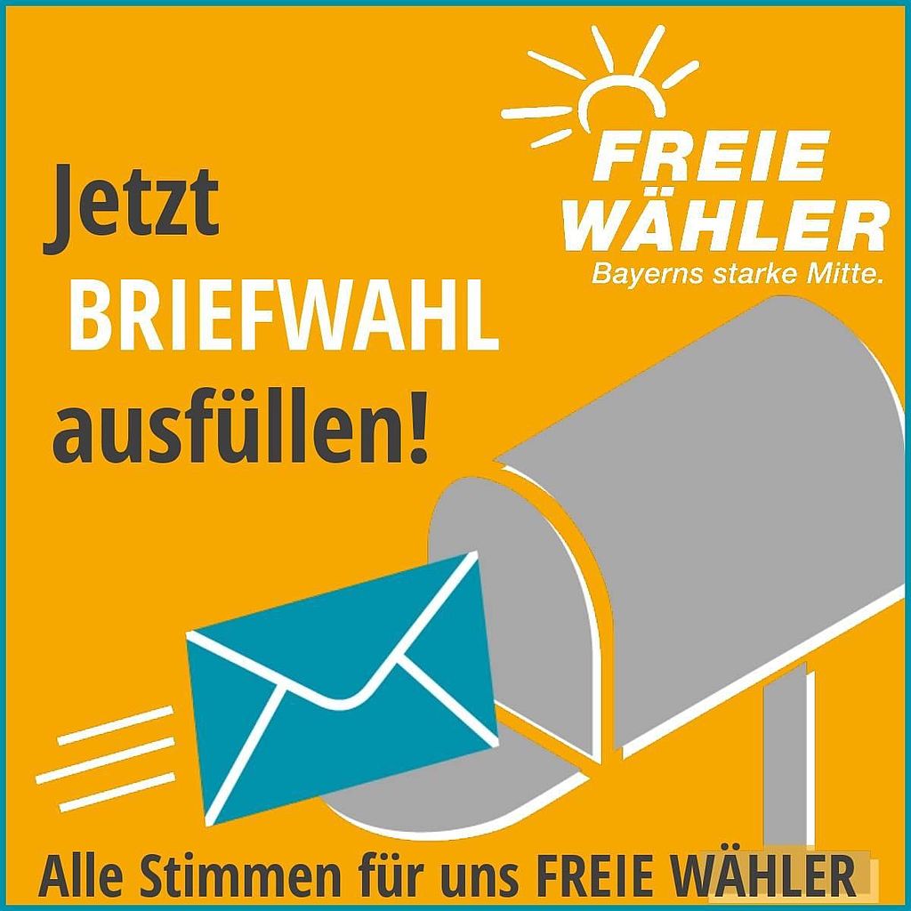 Bild FREIE WÄHLER - Hinweis zur Briefwahl