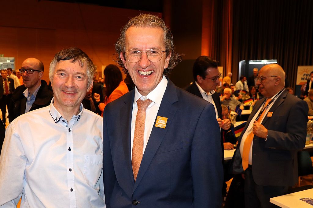 Foto René Wehnert: Bundesparteitag, Dr. Joachim Streit und René Wehnert