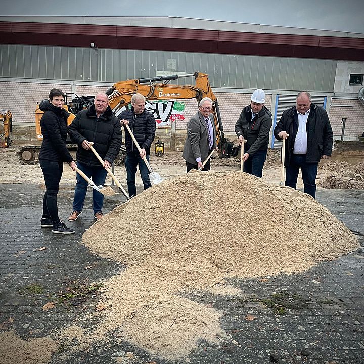 Fotograf Axel Rogner: Spatenstich Eissporthalle Höchstadt 1