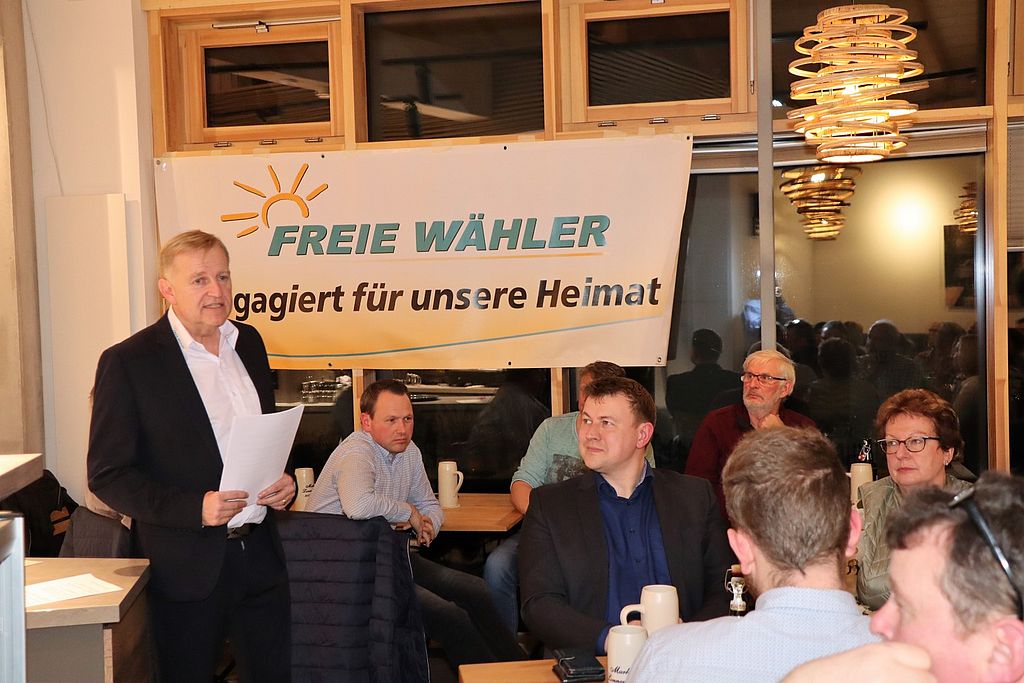 Foto René Wehnert - Politischer Aschermittwoch - Axel Rogner bei seiner Rede