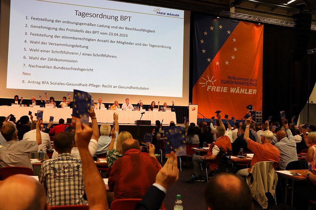 Foto: René Wehnert, Bundesparteitag 2023 in Fulda - Tagesordnung genhmigt