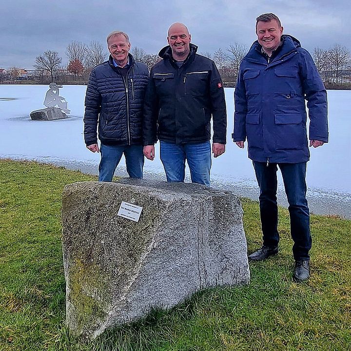 Fotograf: Steffi Igel / Glühwein & Punsch am Eisweiher; v.l.n.r. Axel Rogner, Tim Schepe, Steffen Schmidt